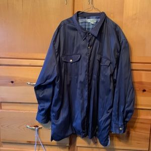 Haband Mens plaid shirt jacket size XXX-Large